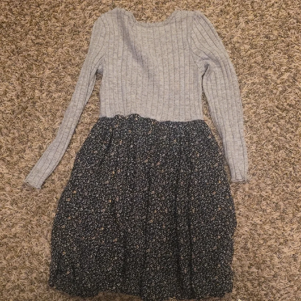 OshKosh B'gosh Heather Gray and Navy Dress